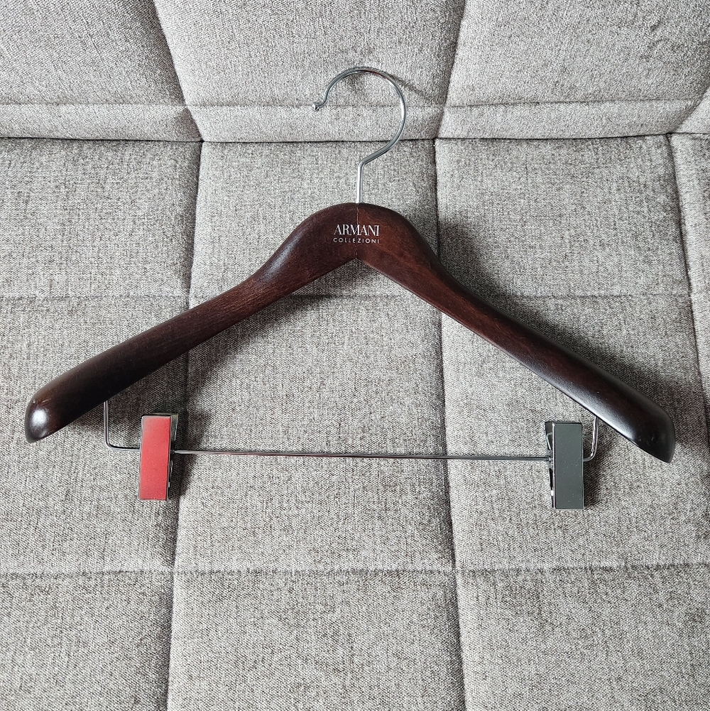 Armani Collezioni Wooden Hanger Made In Italy